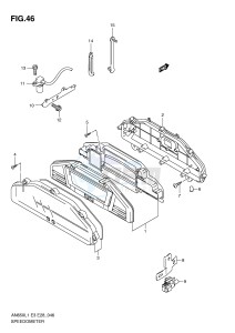 AN650 (E3-E28) Burgman drawing SPEEDOMETER (AN650L1 E33)