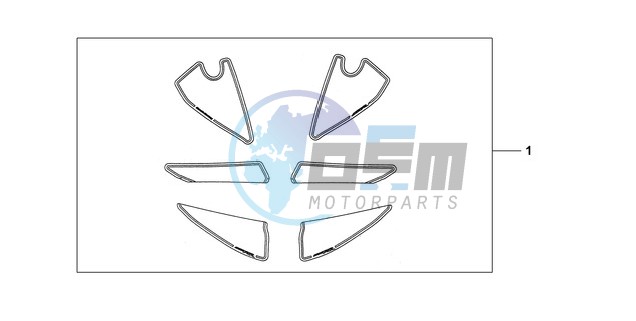 KIT, RACING STICKER