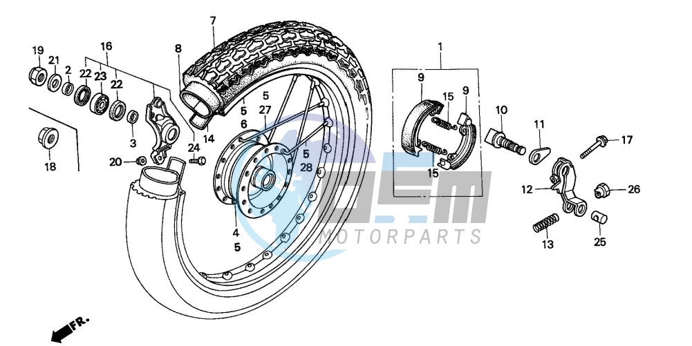 REAR WHEEL (SH75H/K/M/P/S)