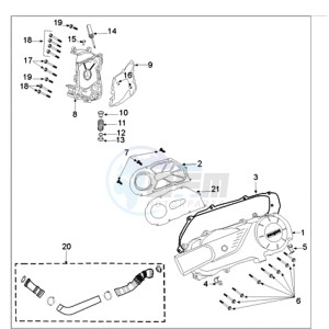 TWEET 125 N drawing CRANKCASE COVER