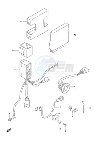 DF 50A drawing PTT Switch/Engine Control Unit