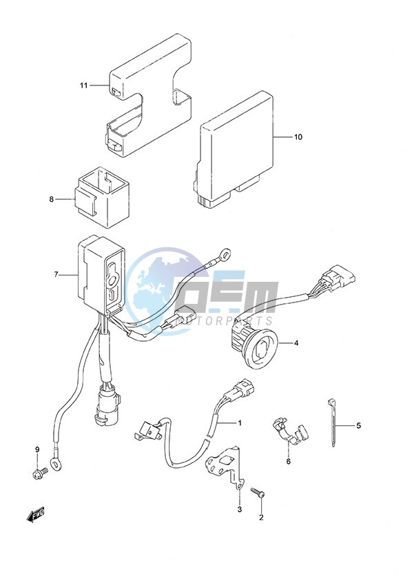 PTT Switch/Engine Control Unit