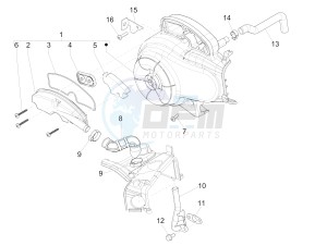 SPRINT 50 4T 4V NOABS E2 (NAFTA) drawing Secondary air box