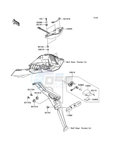 Z1000 ZR1000DDF FR GB XX (EU ME A(FRICA) drawing Taillight(s)