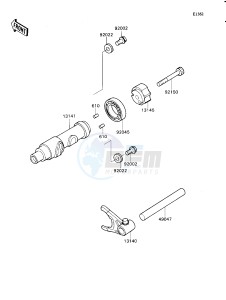 KAF 540 E [MULE 2030] (E1) [MULE 2030] drawing CHANGE DRUM_SHIFT FORK