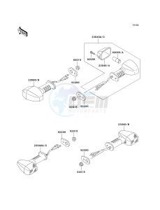 KH 125 M [2000] (M5-M9) drawing TURN SIGNALS