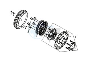 FNX 125 (GC12G1-EU) (L9) drawing REAR WHEEL