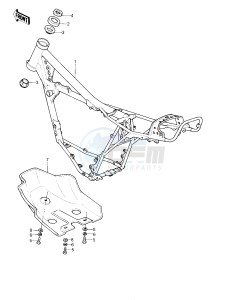 KDX 175 A [KDX175] (A1) [KDX175] drawing FRAME -- 80 A1- -