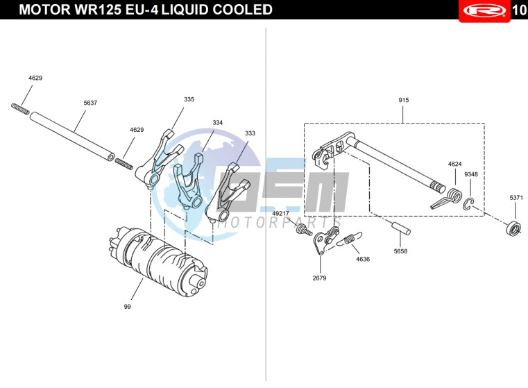 PRE-SELECTOR GEAR  EURO4