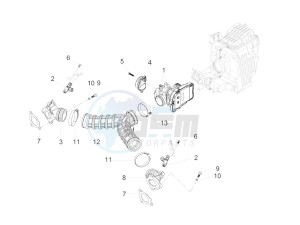 V7 III Stone 750 e4 (NAFTA) drawing Throttle body