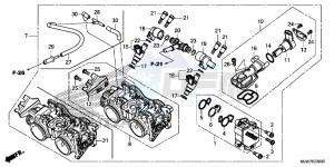 CB500F Europe Direct - (ED) drawing THROTTLE BODY