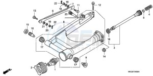 VT750CA9 Australia - (U / MME SPC) drawing SWINGARM