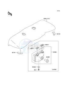 KVF360 4x4 KVF360A9F EU GB drawing Headlight(s)