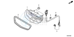 TRX500FEC drawing TAILLIGHT