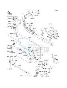 VN 2000 D [VULCAN 2000 LIMITED] (6F) D6F drawing REAR MASTER CYLINDER