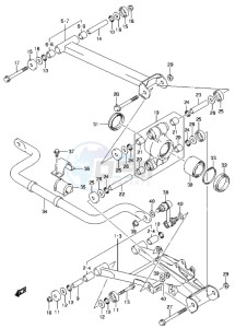 LT-A500X drawing REAR SUSPENSION ARM