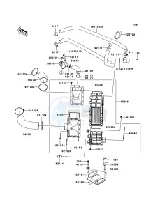 JET SKI ULTRA 250X JT1500B8F FR drawing Inter Cooler