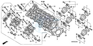 CBF600N9 Europe Direct - (ED / 25K) drawing CYLINDER HEAD