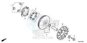 SH300AG TRX250T Europe Direct - (ED) drawing DRIVE FACE