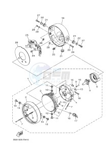 MTM850 MTM-850 XSR900 (B90W) drawing HEADLIGHT