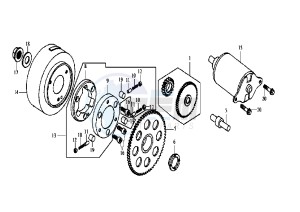 JOYRIDE - 200 cc drawing STARTING MOTOR