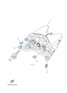 MT-09 MTN850-A (BS2G) drawing TAILLIGHT