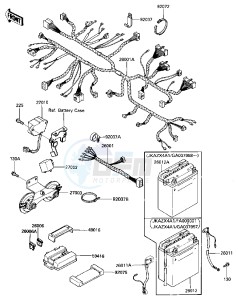 ZX 600 A [NINJA 600] (A1-A2) [NINJA 600] drawing CHASSIS ELECTRICAL EQUIPMENT