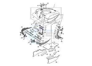 XV MIDNIGHT STAR 1900 drawing FUEL TANK