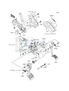 MULE PRO-DXT KAF1000BGF EU drawing Brake Pedal