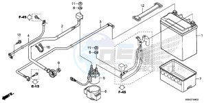 TRX500FM1H TRX500 ED drawing BATTERY