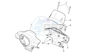 Scarabeo 50 4t 4v net drawing Front body I