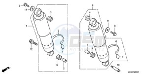 VT750C9 Ireland - (EK / MK) drawing REAR CUSHION