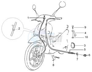 Liberty 200 Leader RST drawing Odometer transmissions - rear brake