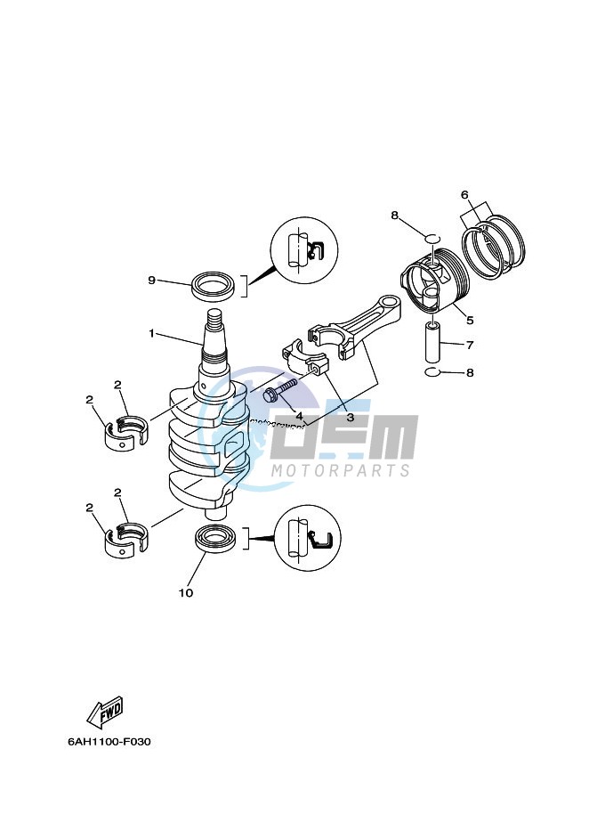 CRANKSHAFT--PISTON