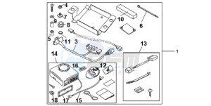 CBR1000RAA UK - (E / ABS MKH) drawing KIT ALARM SYSTEM