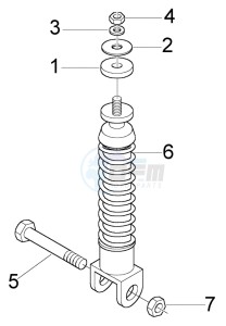 LX 50 2T drawing Rear Damper