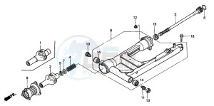 GL1500SE GOLDWING SE drawing SWINGARM