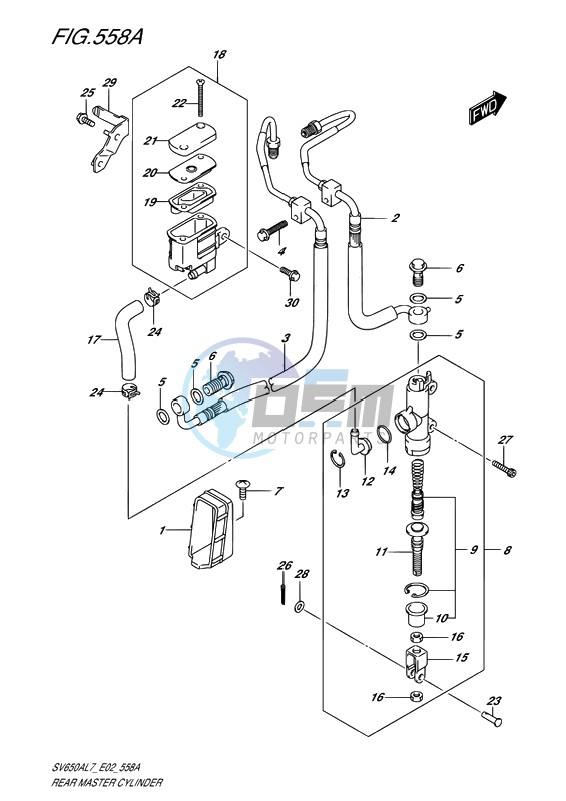 REAR MASTER CYLINDER