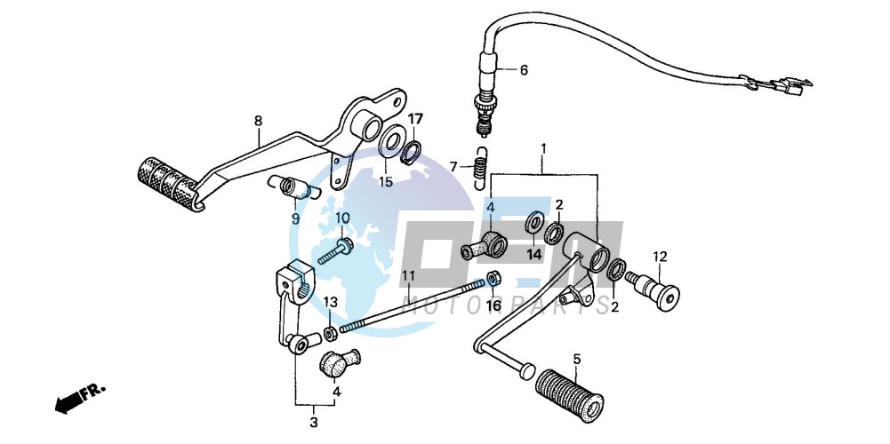 BRAKE PEDAL/ CHANGE PEDAL (CBF600S6/SA6/N6/NA6)