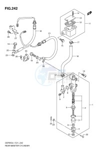 GSF650 (E21) Bandit drawing REAR MASTER CYLINDER (GSF650UAL1 E21)