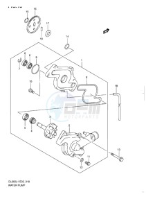 DL 650 V-STROM EU-UK drawing WATER PUMP