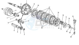 W4 6V 50 drawing CLUTCH