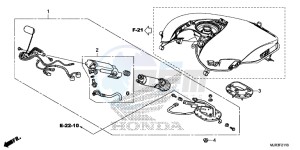 GL1800CF F6C ED drawing FUEL PUMP