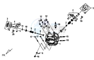 FIDDLE II 50 drawing CYLINDER HEAD CPL