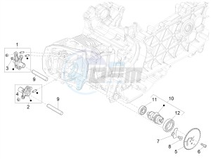 LIBERTY 125 4T E4 POSTE (EMEA) drawing Rocking levers support unit