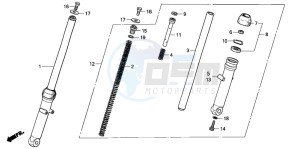 ST70 50 drawing FRONT FORK