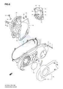 UH125 BURGMAN EU drawing CRANKCASE COVER