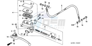 VFR800A9 Ireland - (EK / ABS MME TWO) drawing CLUTCH MASTER CYLINDER