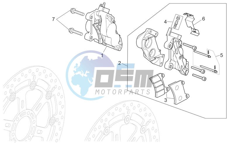 Front brake caliper