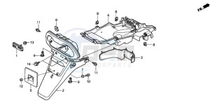 SFX50 drawing REAR FENDER